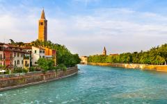 The village of Verona in Northern Italy.