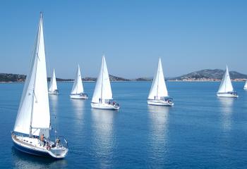 Sailing is a popular activity in Croatia because of its stunning coastline.